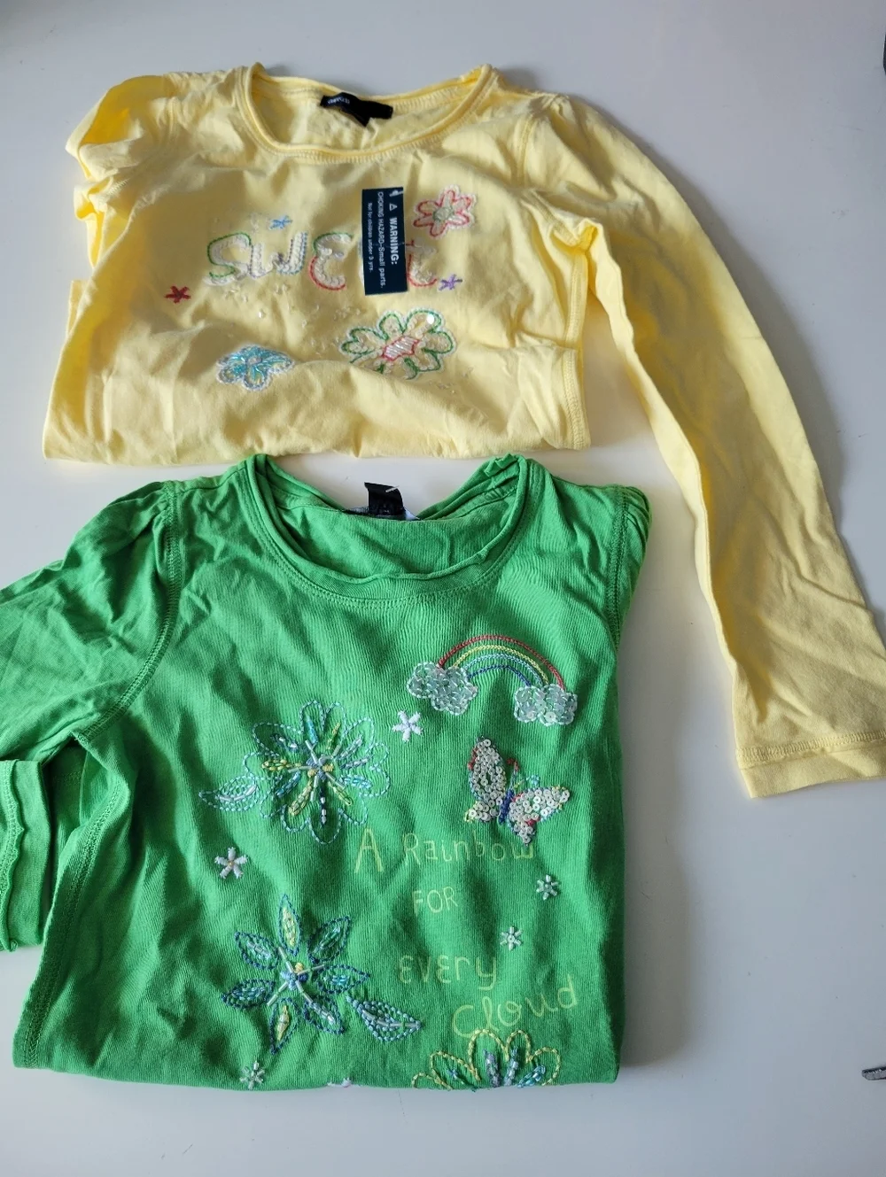 Gap Kids Bundle Of 2 Children's Long-Sleeve Tee S (6-7) New